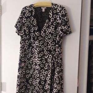 Black floral dress